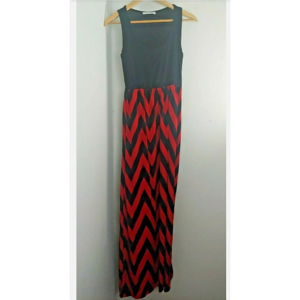 Color me Red Maxi Dress empire waist